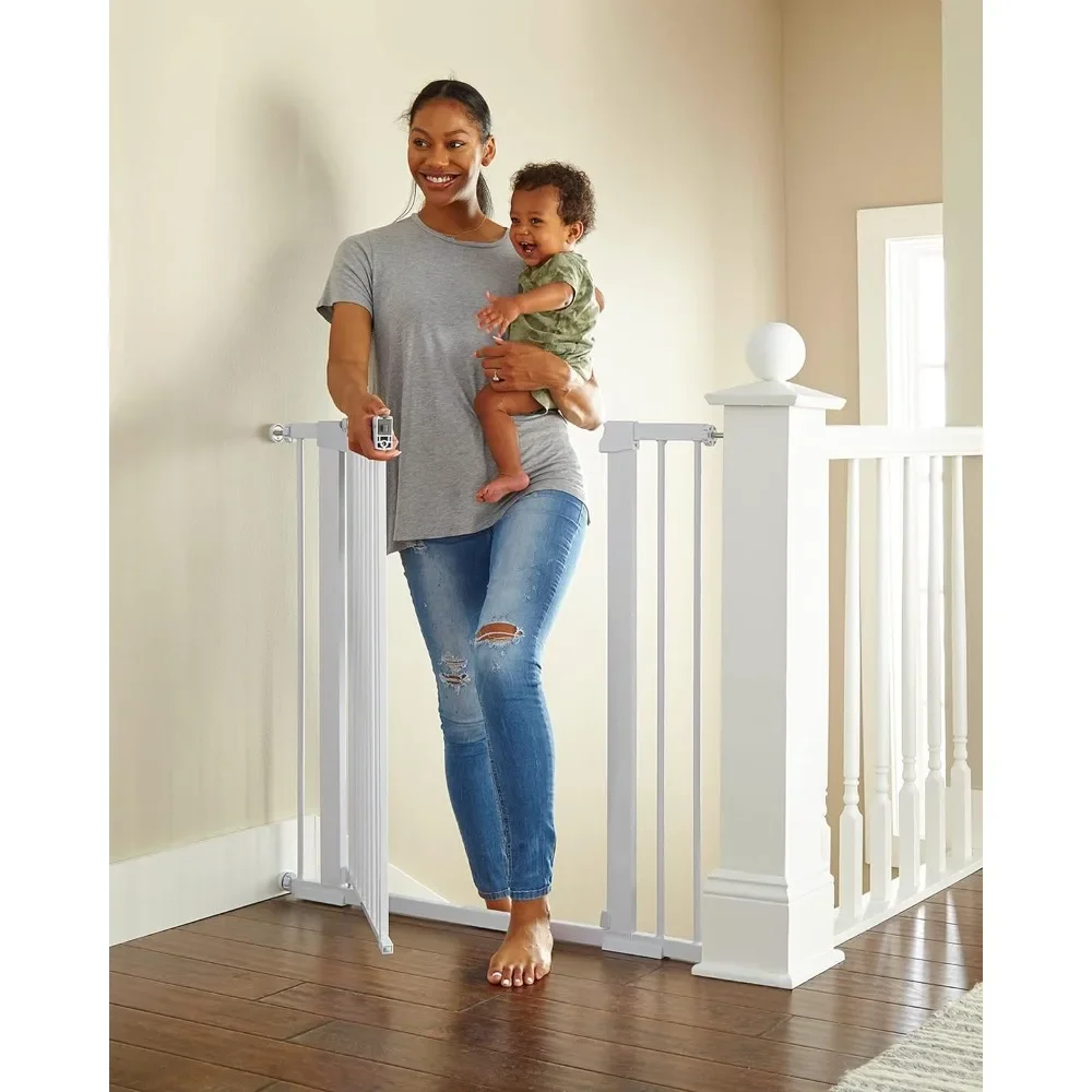 

36" Extra Tall Baby Gate for Dogs and Kids with Wide 2-Way Door,and Auto Close，Fits Doorways, Stairs, and Entryways