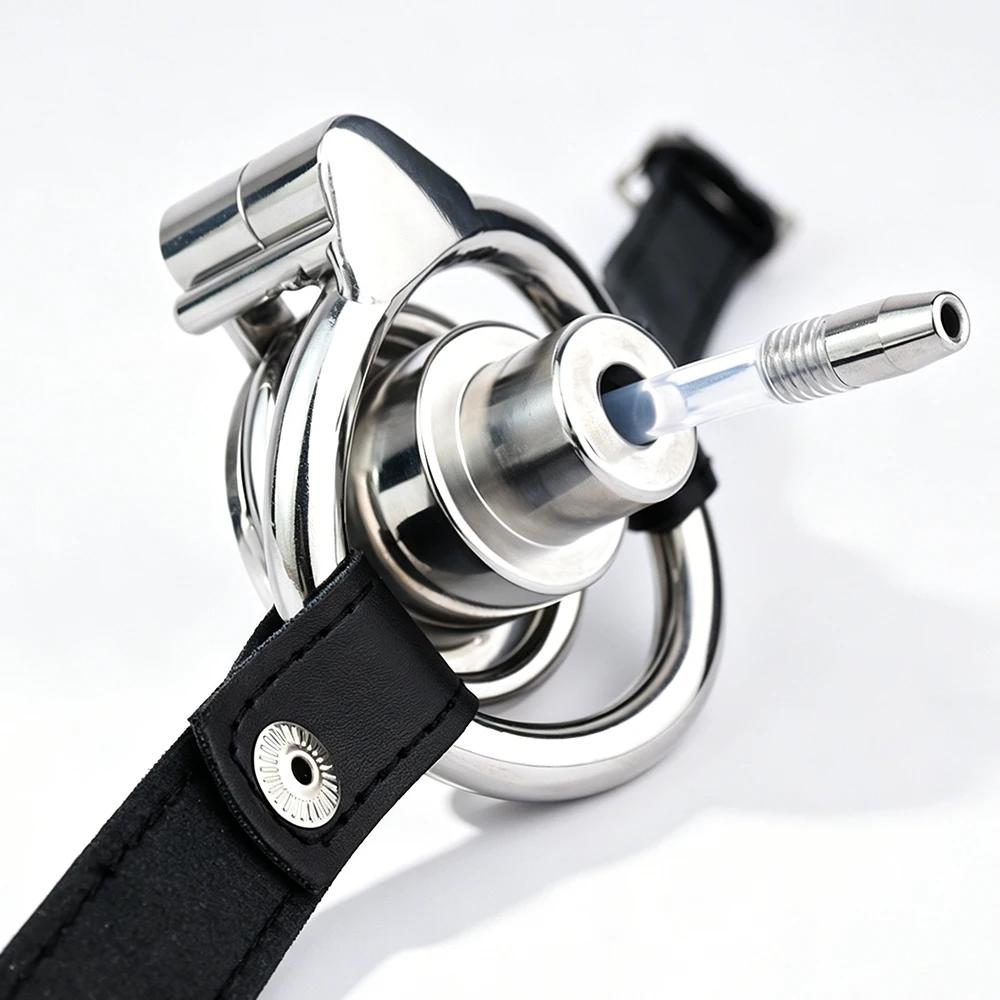 FRKO Hex Lock Male Negative Chastity Cage Device Cock Rings Urethral Catheter Bondage Belt Erotic Mens Adult Goods  CBT Gam