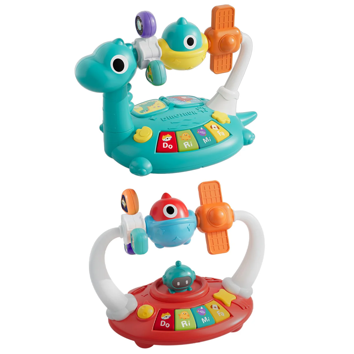 Brinquedos de teclado de piano musical, brinquedos eletrônicos de educação precoce, brinquedos de educação musical, brinquedos de atividades para bebês, cultivando cores dos bebês