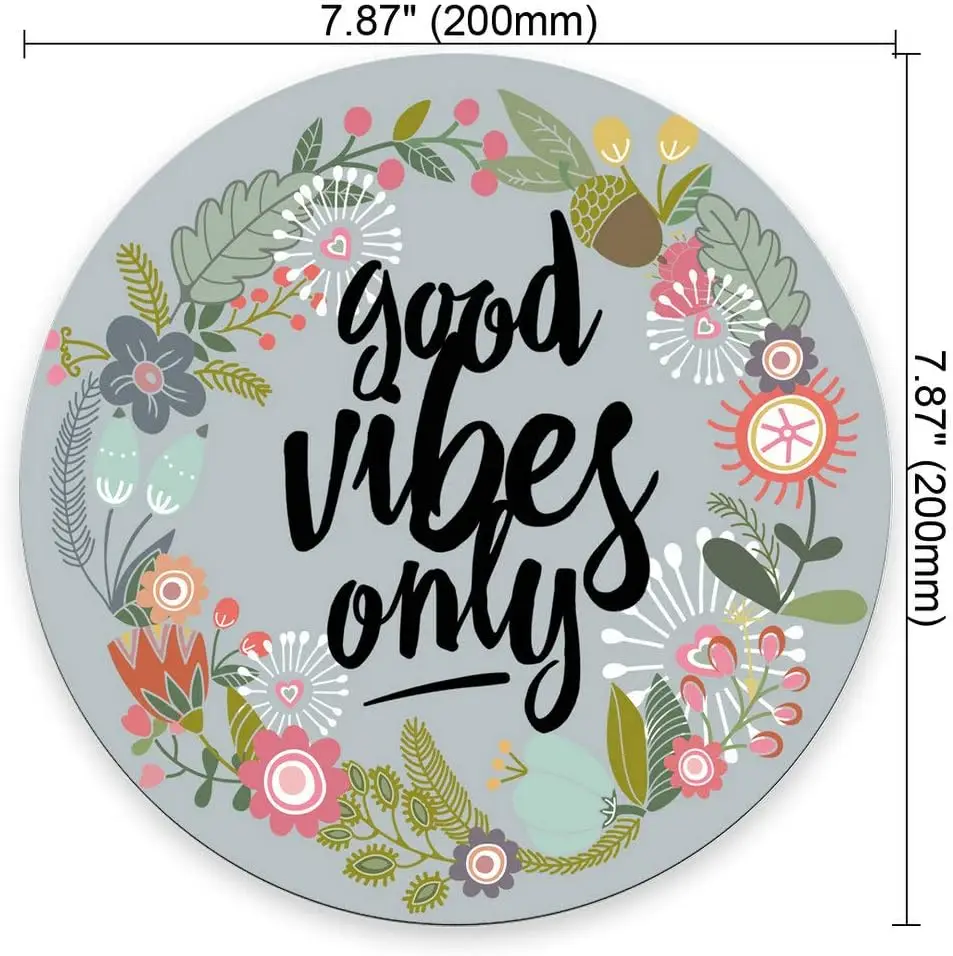 Mouse pad Rectangular gaming mouse pad floral quote cute office desk decor inspirational positive quote