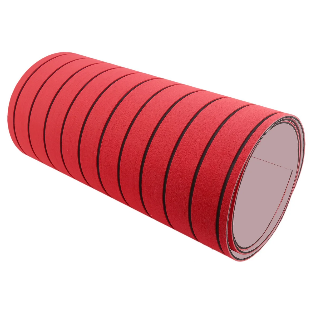 Revêtement de Sol en Teck Oligfoam Auto-Adhésif, Polymères Synthétiques pour Plancher de Bateau, Yacht, Marine, Rouge, 2400x450x6mm