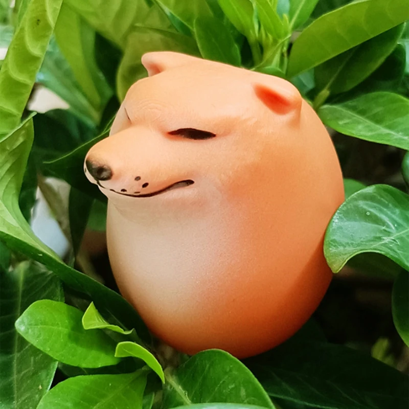 Egg Dog Shiba Inu Realistic Egg Shape Desk Decor Dog & Egg Union Decoration For Home Offices Fun Christmas Gifts