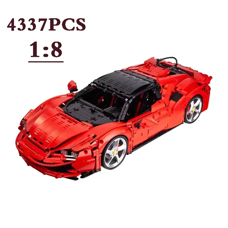 Moc-72952 SF90 Supercar Assembly Building Blocks Racing Toy Model Car 42143 High Difficulty Constructing Toy Christmas Present