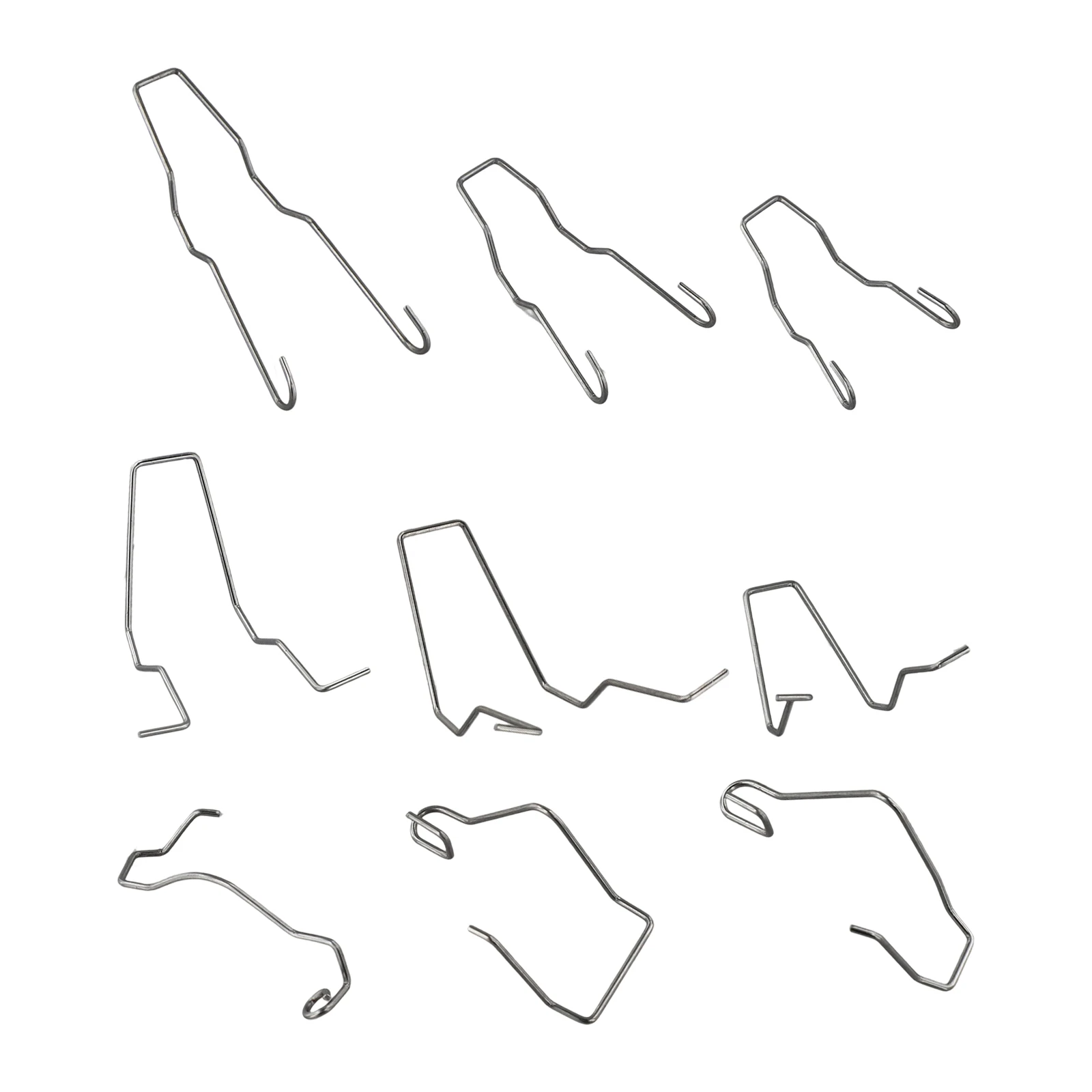 6/9/12pcs Auto Metal Headlight Bulb Spring Clips H1 H3 H4 H7 Assorted Headlight Bulb Retainer Spring Clips Buckles