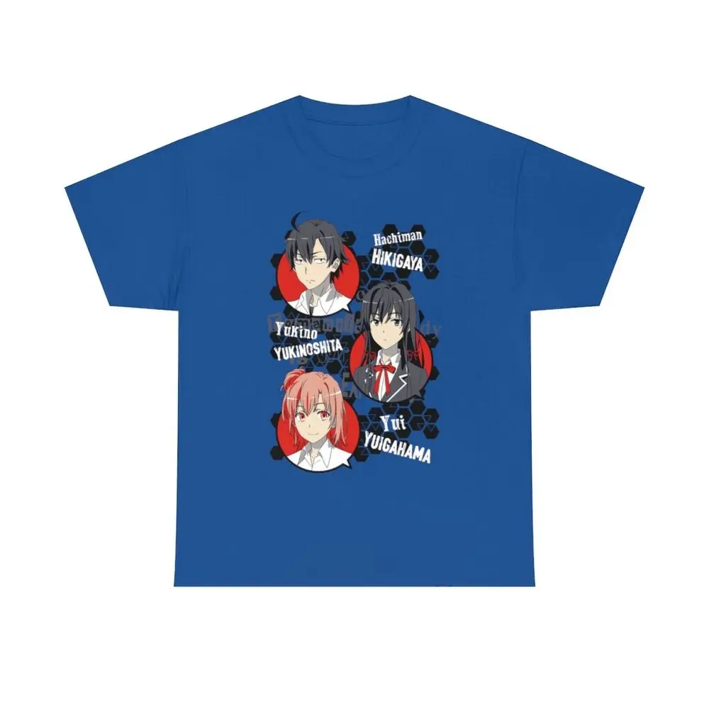 Oregairu Yahari Ore no Seishun Love SNAFU new unisex t-shirt tops Unisex Summer Short Sleeve