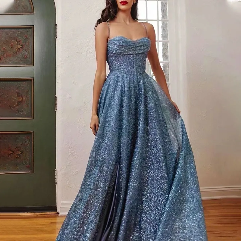 

2026 Spring and Summer Long Dress Sleeveless Sexy Suspender Women's Big Swing Dress