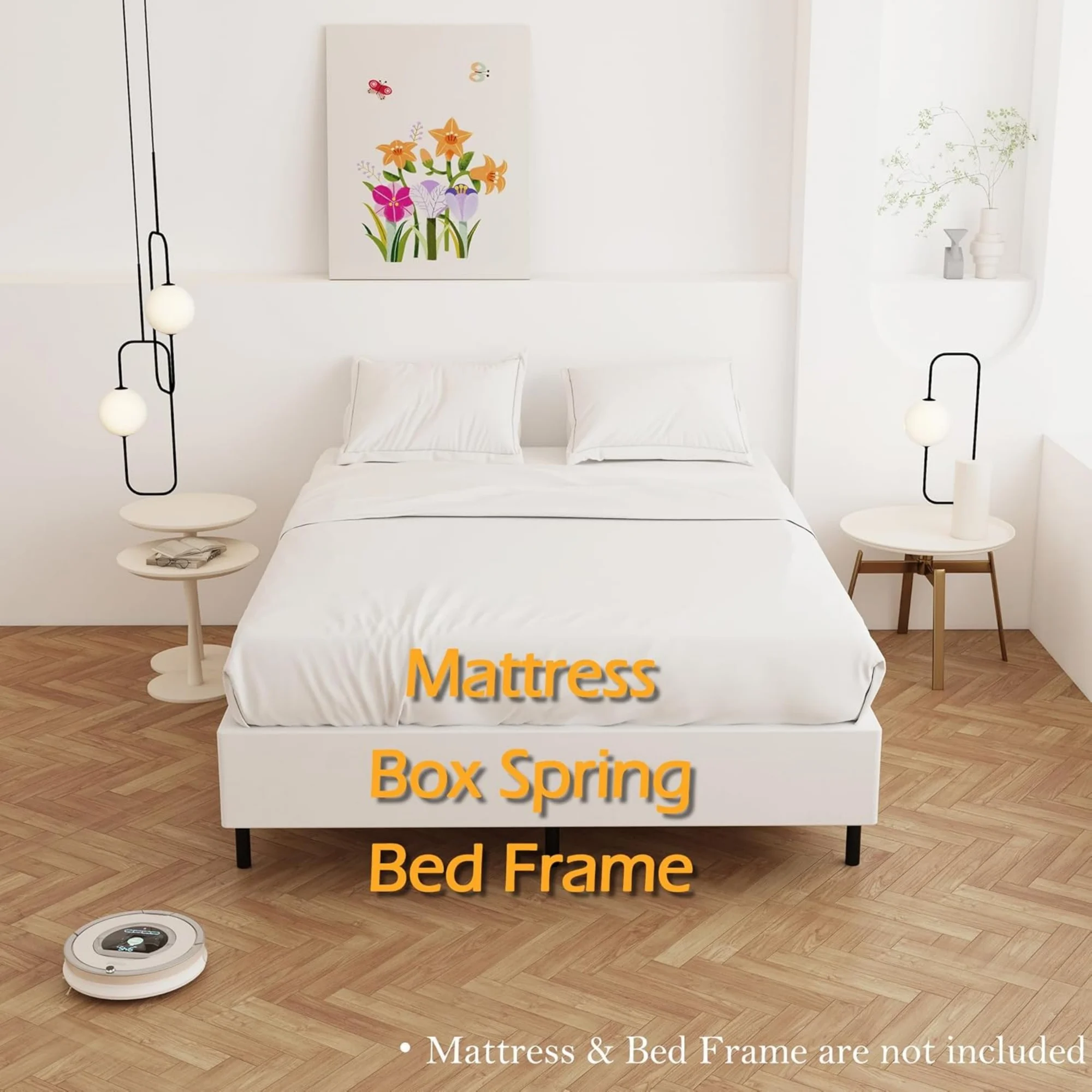 Base de Cama de Metal Resisten - Memory Foam Mattress In A Box Queen reseña y precio