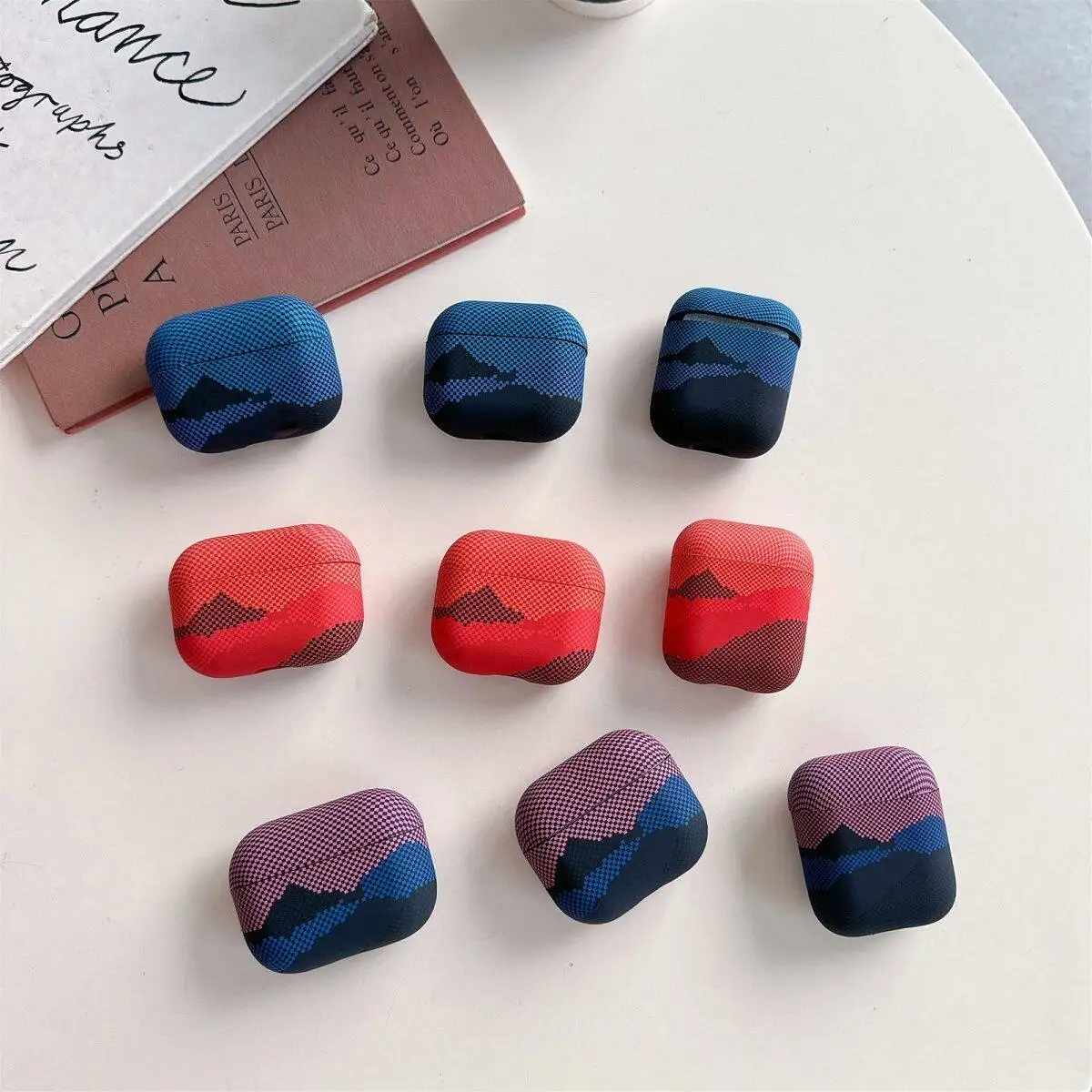 

Luxury Matte Carbon Fiber Earphone Case for Apple Airpods Pro 3 2 Airpods 1 2 3 4 Wireless Bluetooth Earphone Anti Scratch Cover