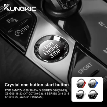 Für BMW Z4 G29 G20 X5 G05 X7 G07 G14 G15 G16 X3 G01 F97 Kristall Auto Motor Start Taste Zündung Abdeckung Stop Schalter Zubehör