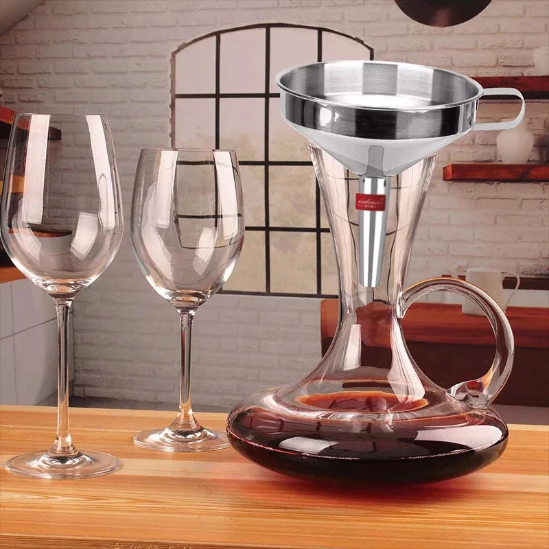 304 Stainless Steel Funnel Filter Household Chinese Medicine Oil Dregs Boiling Water Homebrew White Wine Filter 11/13/15cm