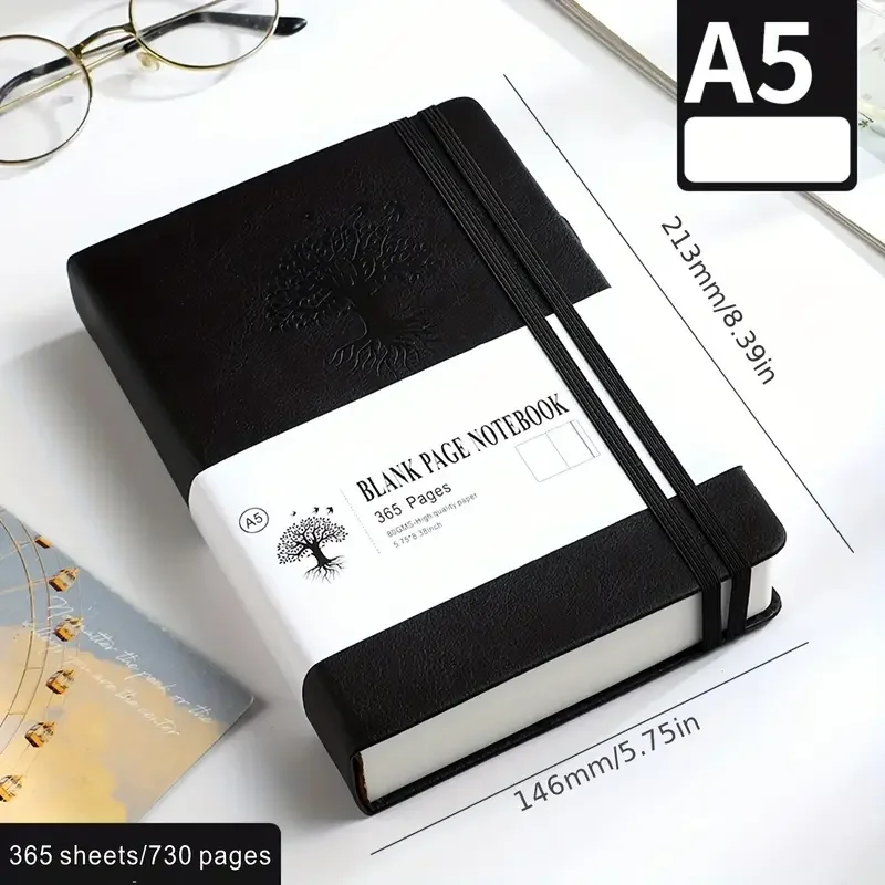 730 Seiten Tagebuch, extra dick, A5, leeres Notizbuch, koreanisches Briefpapier, Softcover-Notizblock, Skizzenbuch, Notizbücher, Schreibblöcke, Büro – Detail 5