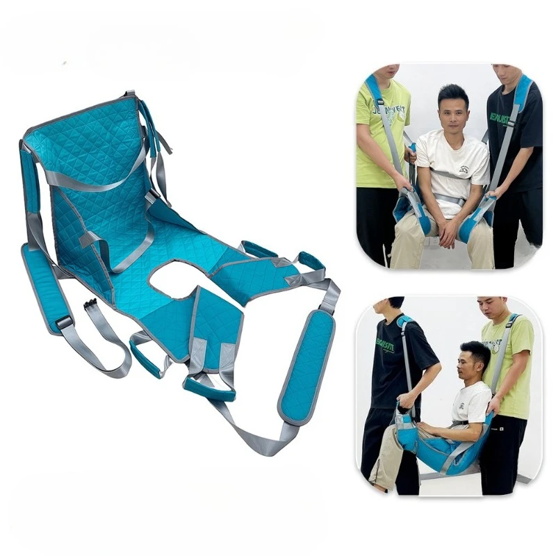 Patient Transfer Belt Mat Disabled Shifting Seat Pad Wheelchair Transport Belt Patient Moving Lift Mesh Care Home Nursing Belt