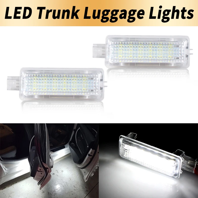 

1/2pcs For Ford Focus Kuga 2013-Up Canbus LED Trunk Luggage Compartment Interior Led Lights DC12V Bright White Error Free White