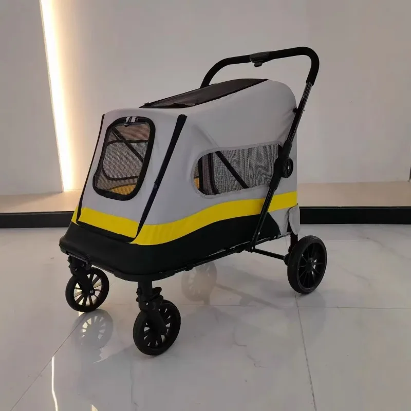 dog cart out pet shock absorber cart disabled dog with wheelbarrow pet teddy lightweight folding walking dog