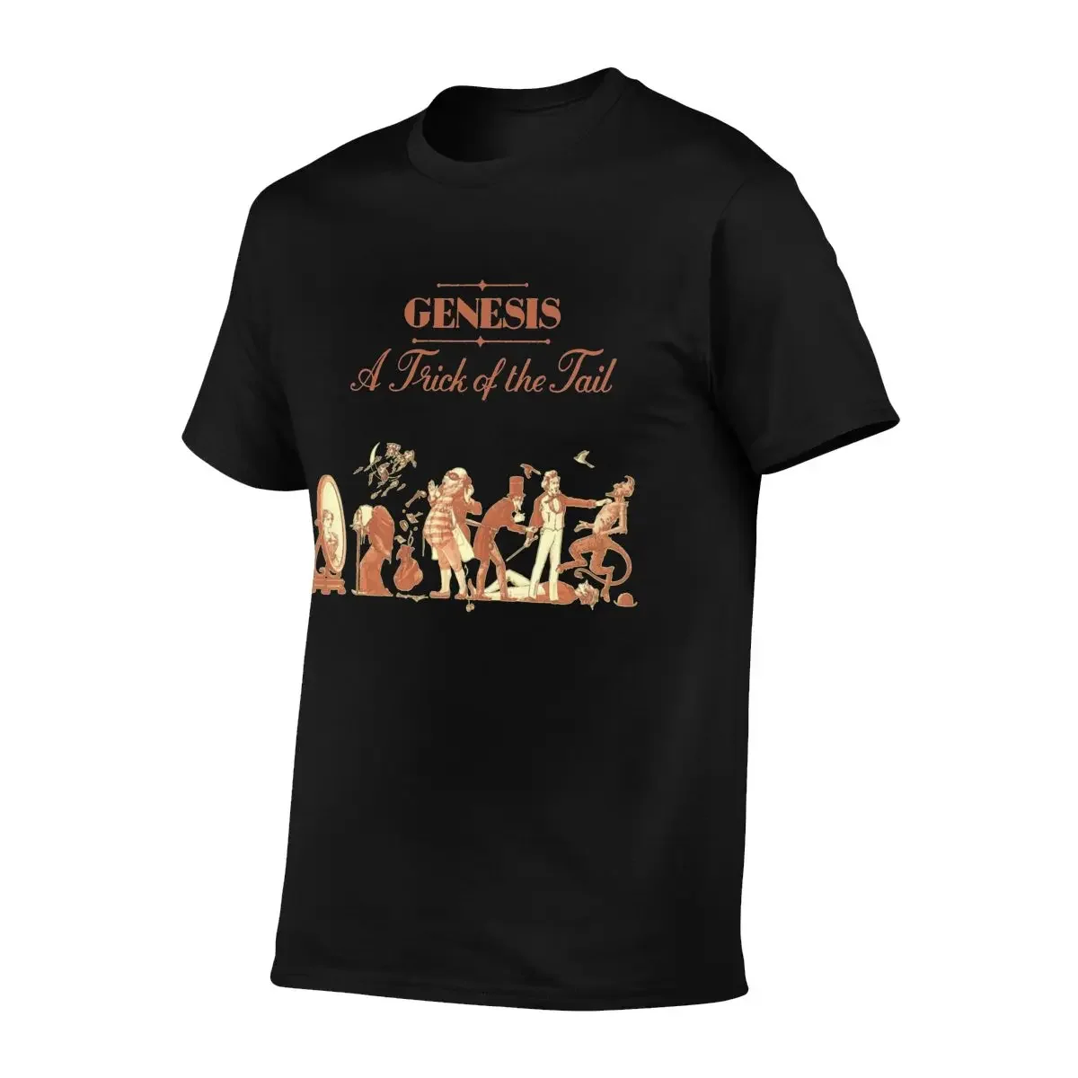 Genesis Band A Trick Of The Tail Album Cover T-shirt Tee Shirt Vtg Cotton Fashion Hot Deals