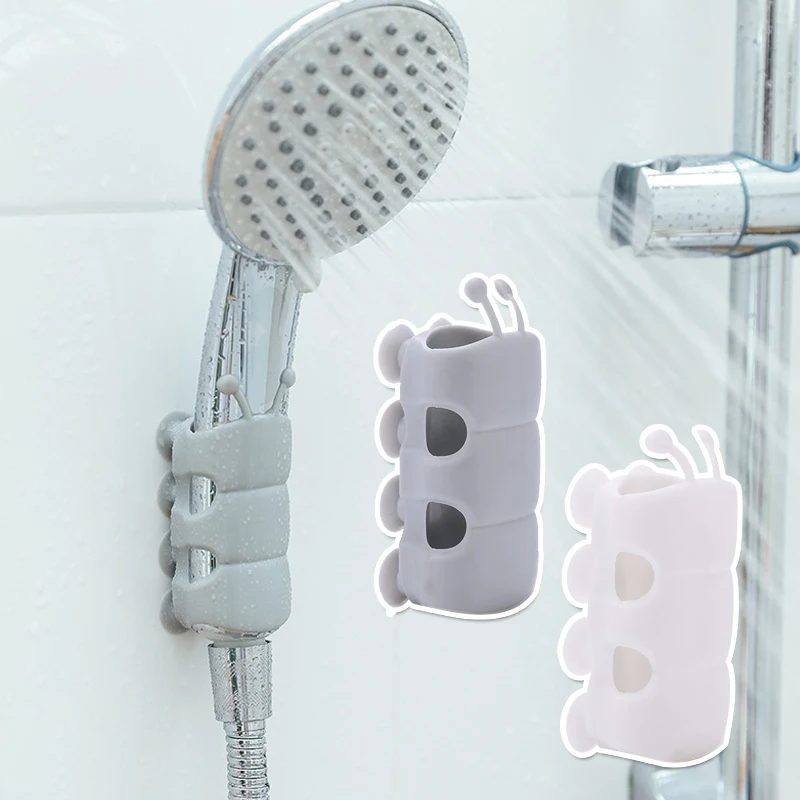 1PC Shower Head Holder Suction Cup Wall Mounted Brackets Creative Movable Bracket Free Punching Wall Rack Bathroom Accessories