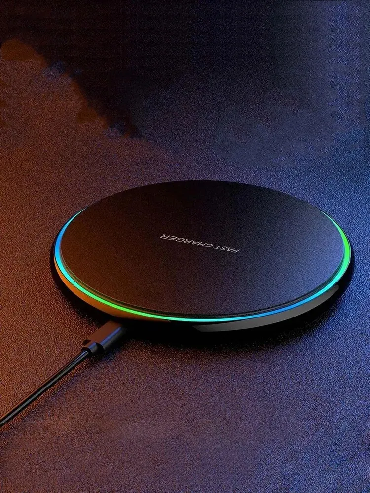 30W Wireless Charger For iPhone 15 14 13 12 X Pro Max Induction Fast Charging Pad Dock Station For Samsung S23 S22 Xiaomi Huawei