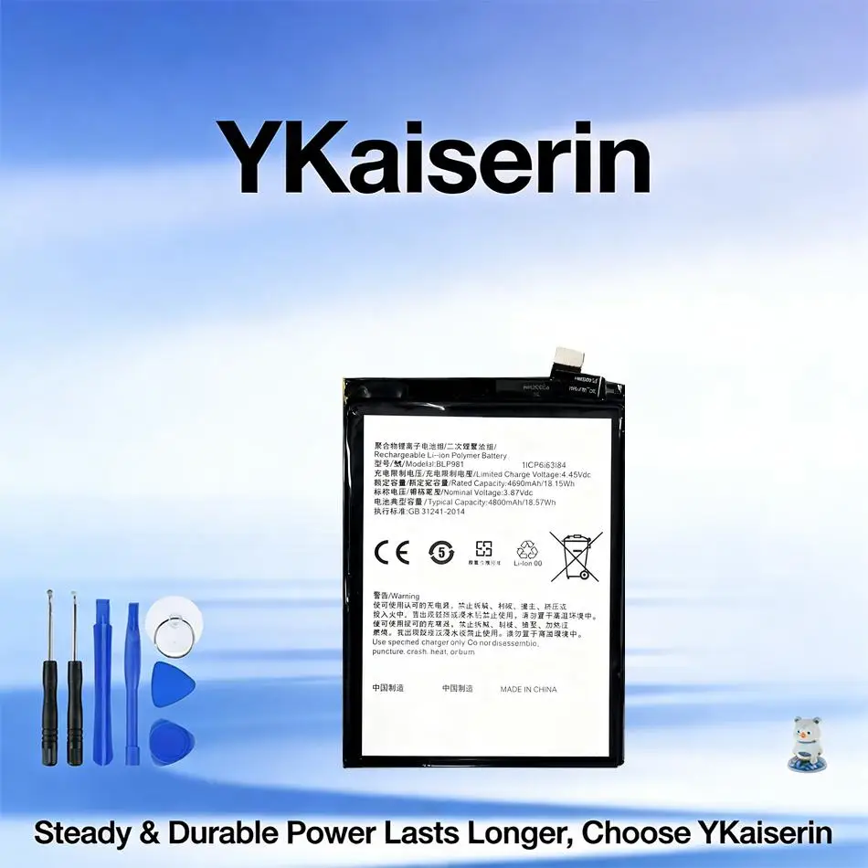 

Mobile Phone Battery Long-Lasting Performance Premium Replacement BLP981 For Oppo Reno 8T 5G A1 Pro 4800mAh