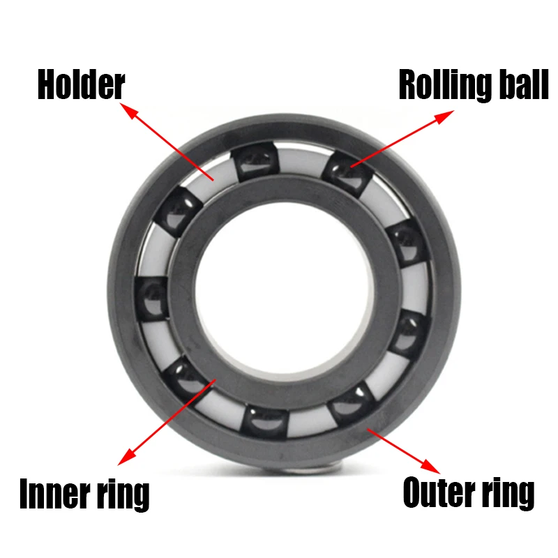 1PCS Silicon Nitride Ceramic Bearing Full Ceramic Bearing With Cage 603 604 605-609 6000 6001 6002 6003 6004 6005 6006-6906