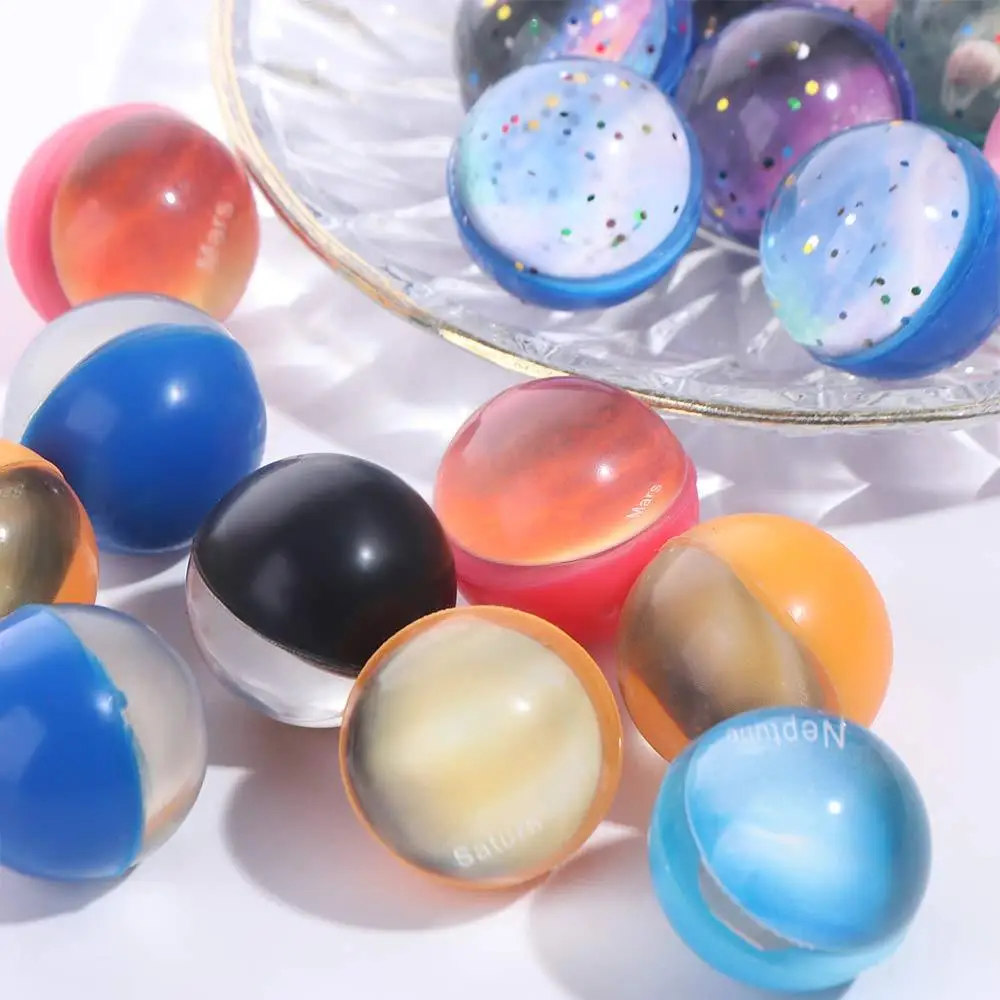 10pcs Solar System Planet Balls Starry Sky Bouncy Ball Space Planets Ball Foam Space Ball Foam Ball Birthday Gifts