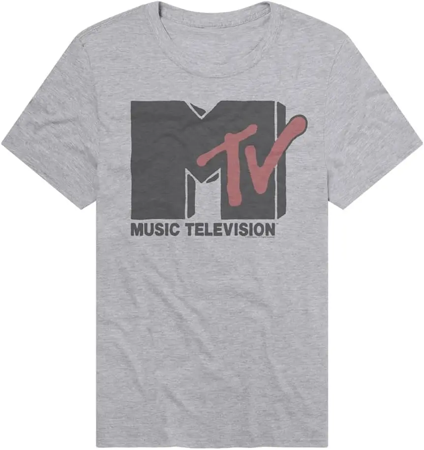 MTV Logo Adult Unisex Classic Tees Cotton Luxury brand vintage oversized