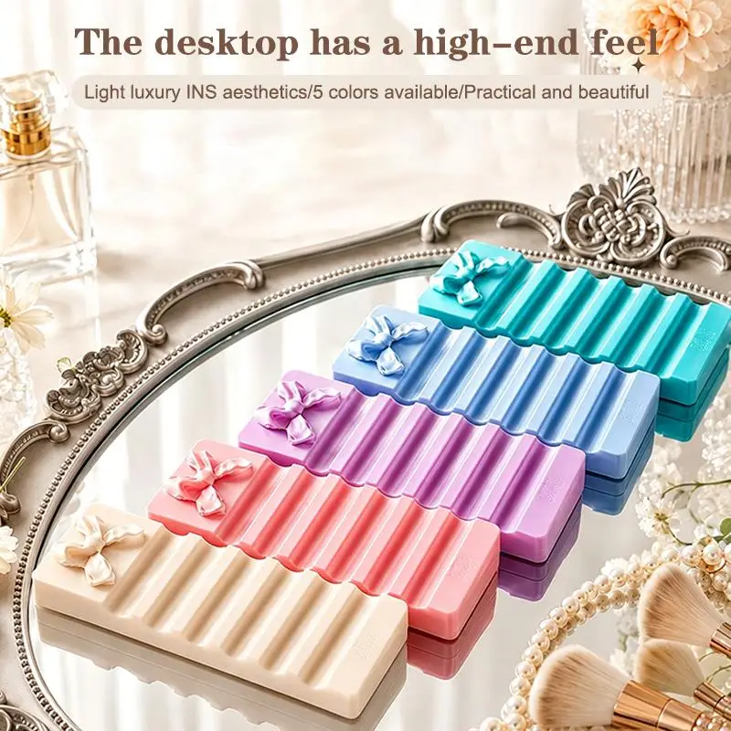 Cute Bow Design Nail Art Pen Rack Storage Shelf Pen Holder Organize Display Or Home DIY Manicure And Nail Salons Use