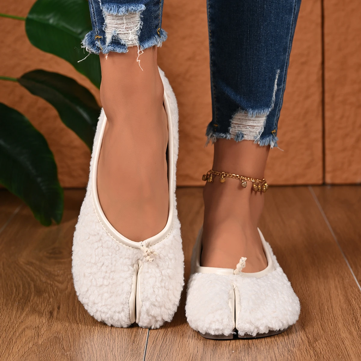 Designer-Tabis-Schuhe, schwarze Ballerinas, geteilte Zehenschuhe für Damen, Mary Janes, Übergröße 42, Kleid, Müßiggänger, Ballerina, Zapato Mujer