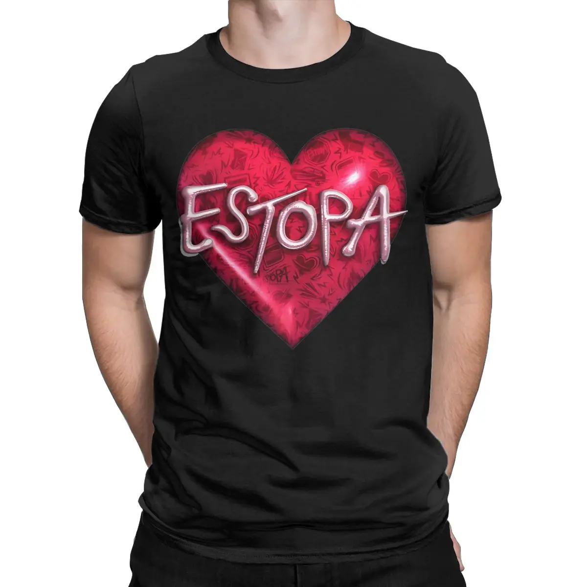 I LOVE ESTOPA 25th Anniversary Shirt Merchandise for Men Women Cotton Novelty Tee Shirt Short Sleeve Clothes Classic