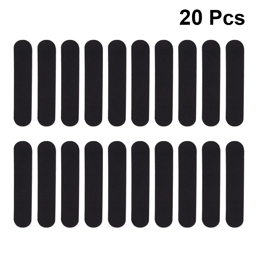 20 pcs Kalap méret reducer matrica Dutyi méret Helyreigazítás Magnószalag sweatband hats Jó gazda Kalap méret Dutyi számára DIY adhesiva kézműves (black)