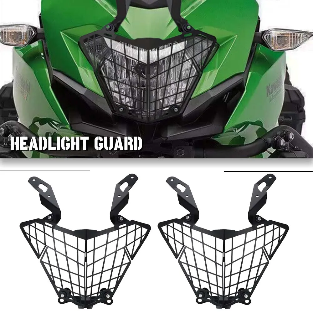 

For VERSYS-X 250 300 250 ABS 300 ABS T5-5052 Aluminium Motorcycle Accessories Front Headlight Guard Cover Protection 2017-2023