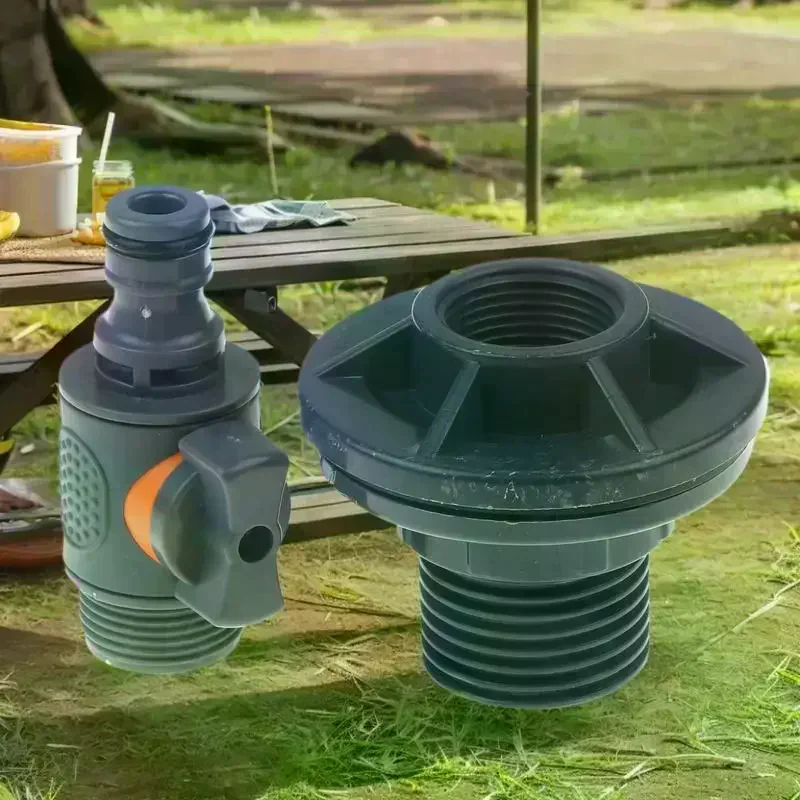 

Адаптер для водяного ствола из ПВХ, прочный адаптер резервуара для воды с клапаном, комплект разъемов для сбора дождевой воды для быстрой установки