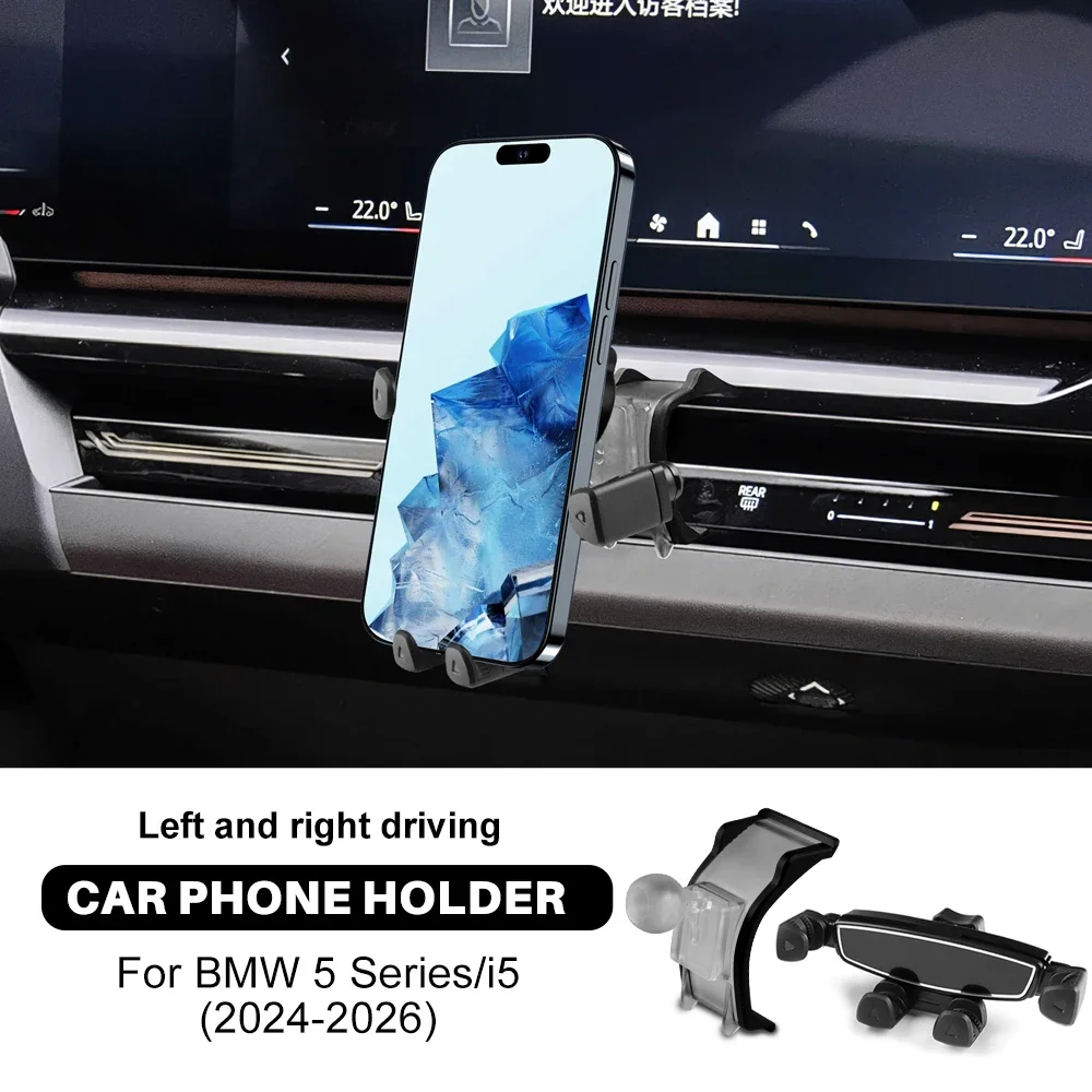For BMW 5 Series i5 G60 2024 2025 2026 Magnetic Car Phone Holder Mobile Phone Air Vent Mount Holder In Magnet Holder for iPhone
