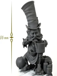 Unassambled   1/32   ancient fantasy officer soldier stand Resin figure miniature model kits Unpainted