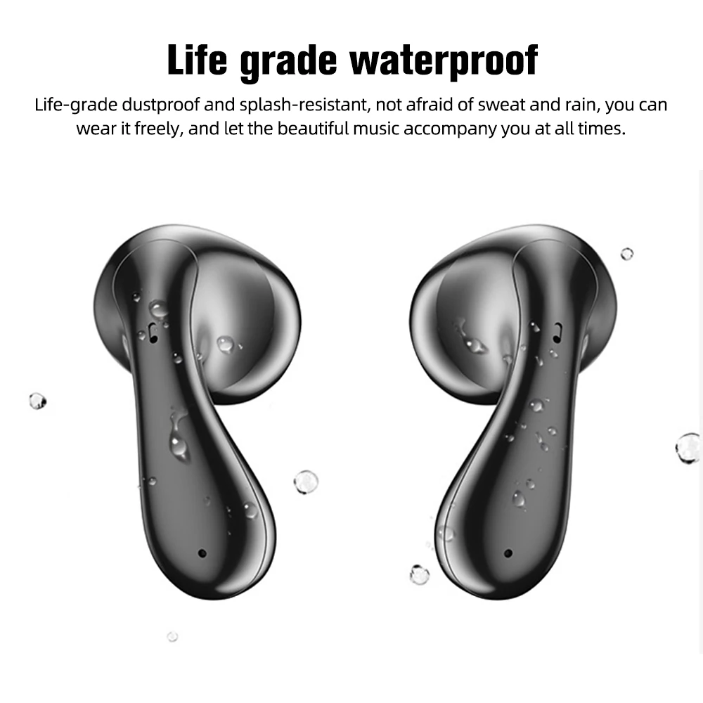VTIN T88 Bluetooth V5.3 Sports True Wireless Earbuds Water Drop Shaped In-Ear Touch Control Earbuds with Super Long Standby Time