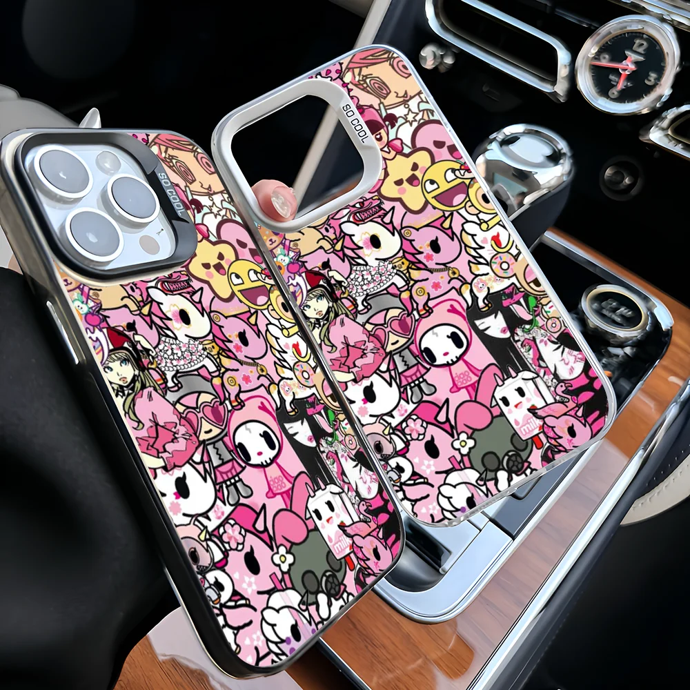 Epc Japan T-Tokidokis Phone Case IMD Phone Case For IPhone 16 15 14 13 12 11 Pro Max Plus Color Silver Cover