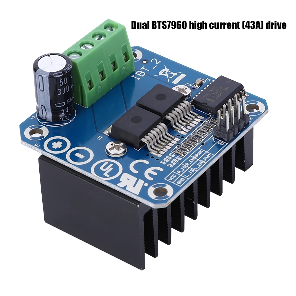 BTS7960 43A Motor Drive Module High-Power Driver for Smart Car BTS7960 43A Electric Components Motor Driver Electric Component