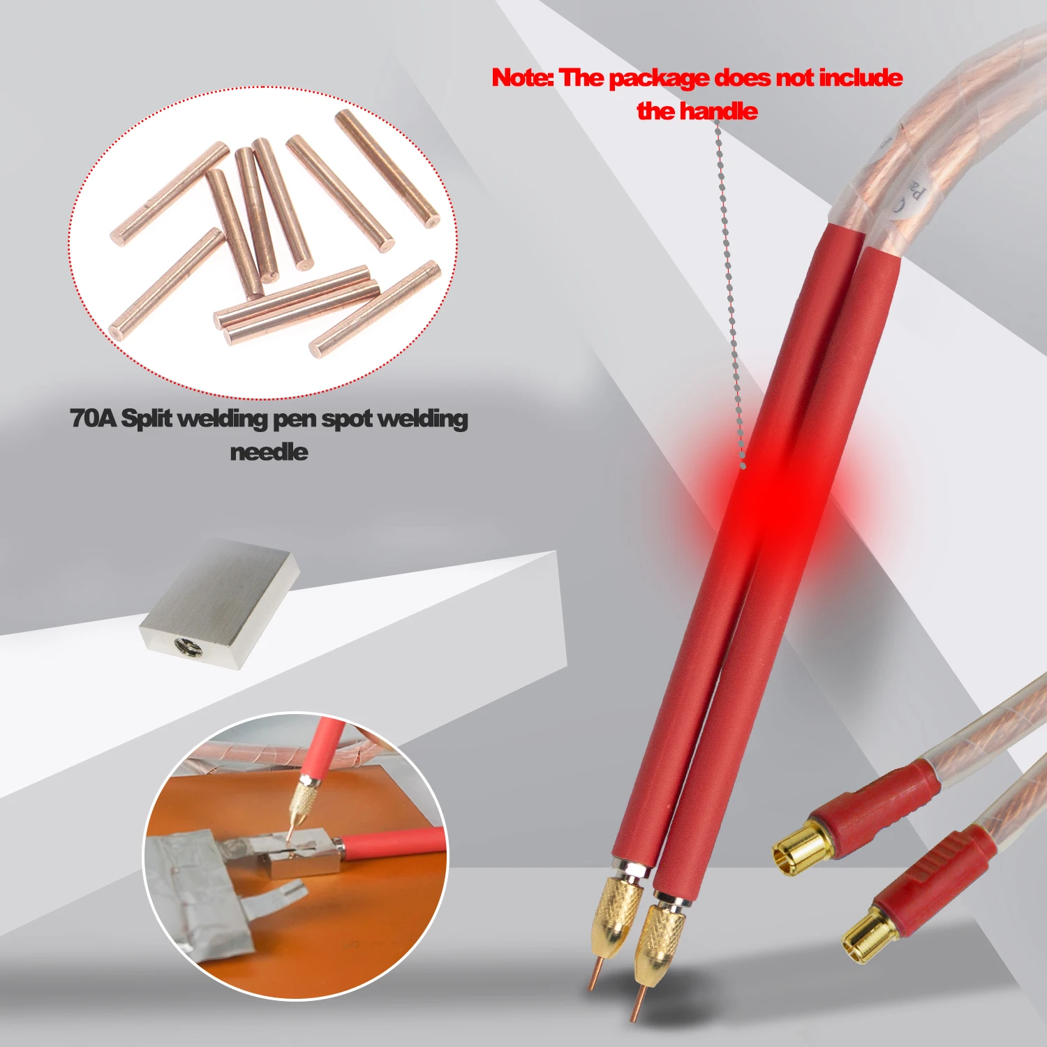 SUNKKO GLITTER Special Welding Needle for Spot Welding Machine Suitable for HB-70B S-70A Spot Welding Handle Soldering Pins