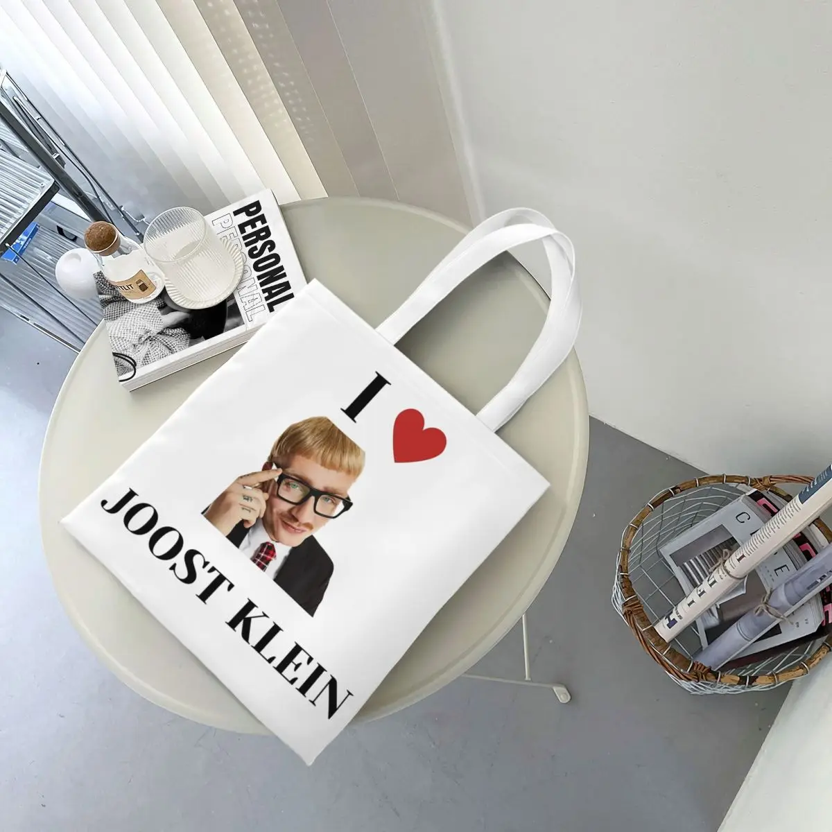 I Love Joost Klein Europapa Canvas Tote Handbag 2024 Eurovision Song Contest Malmo Shoulder Bags Shopper Bags for Women