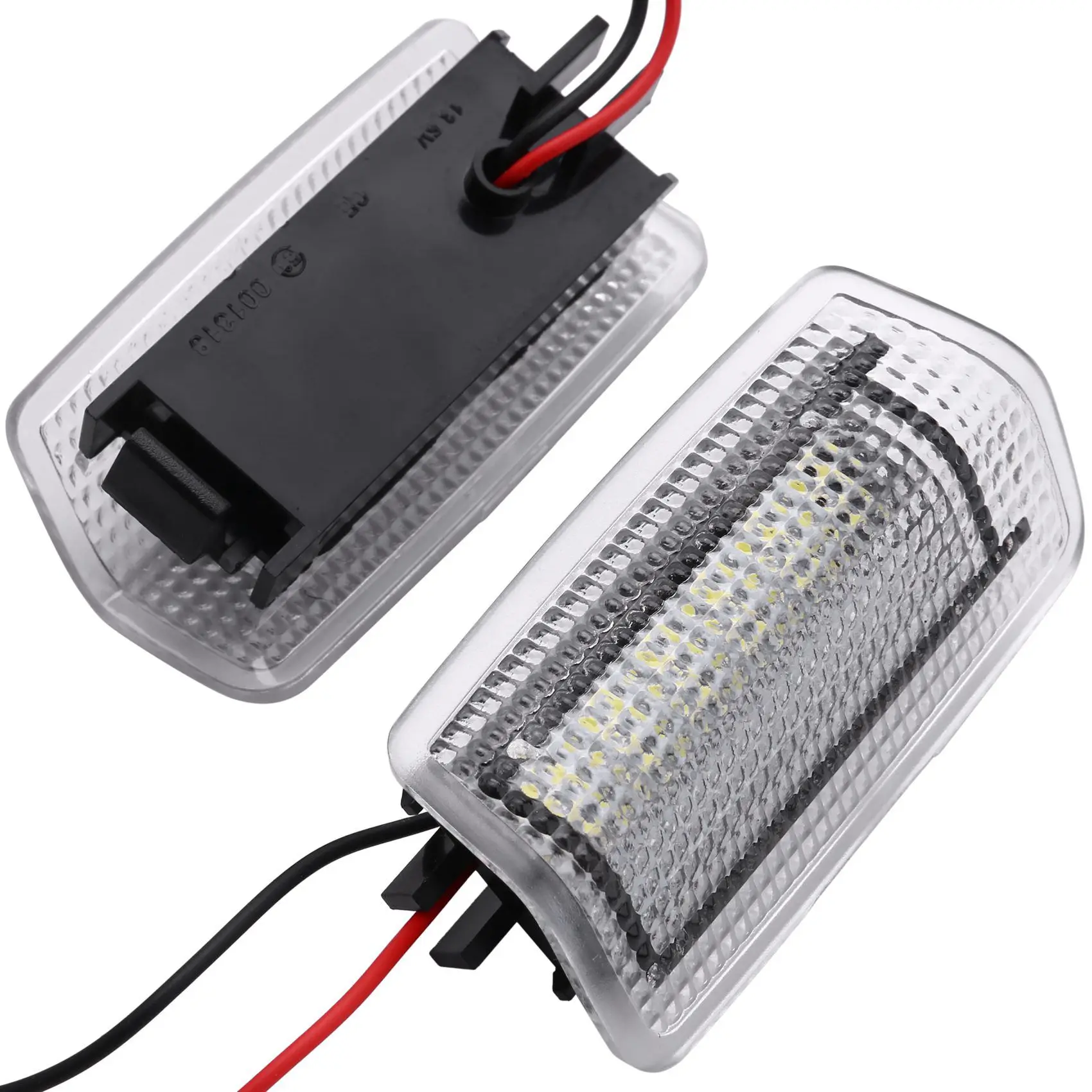 Imagem -06 - Carro Led Porta Cortesia Luz Branco e Vermelho Toyota Wish Prius Camry Alphard Isis Ecosport Lexus Is250 Rx350