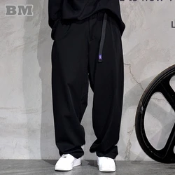 Japanese Vintage Casual Baggy Pants Mens Clothing High Quality Trend Straight Pants Fashion Loose Trousers Streetwear Pants Male