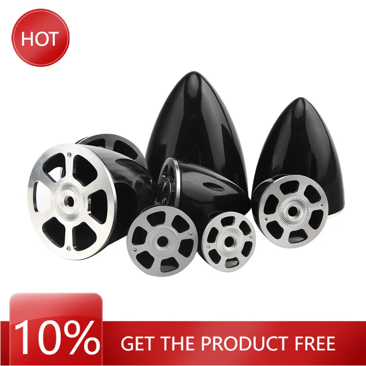 

1Pc Carbon Fiber Spinner Cone For RC Electric Airplane 2 Blades Propeller Multi-size 1.75" / 2"/ 2.25" / 2.5"/ 3" / 3.5" / 4"