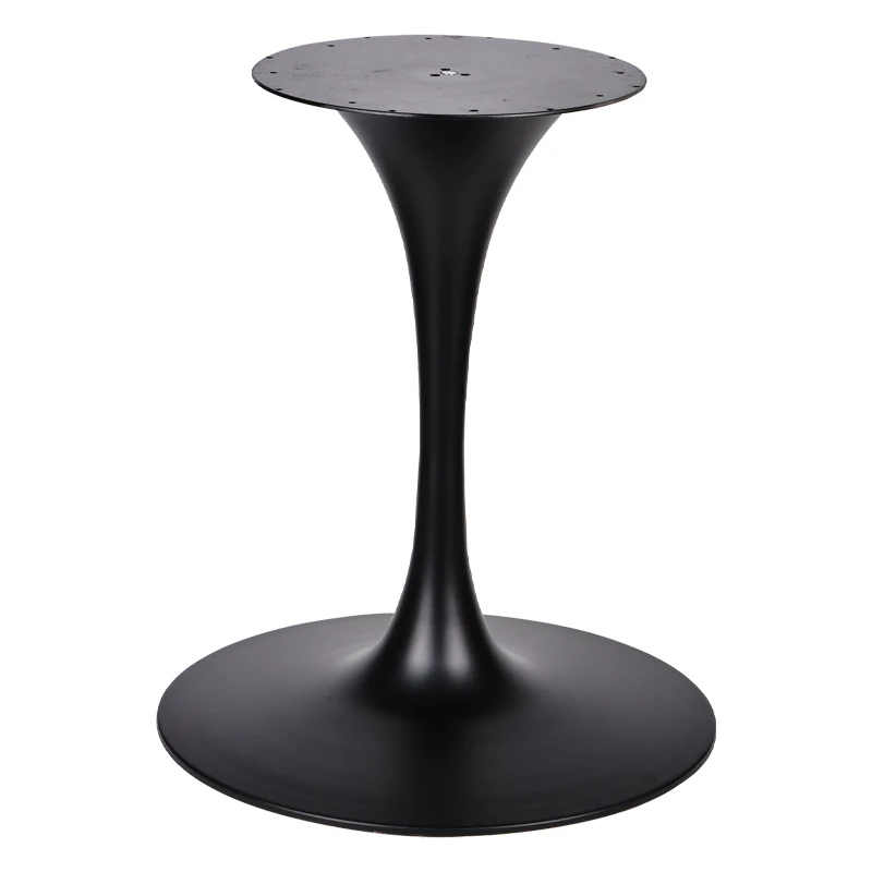 Customized DIY Metal Pedestal Simple Iron Trumpet Table Legs Feet Stand Modern Tulip Table Base for Hotel Restaurant Living Room