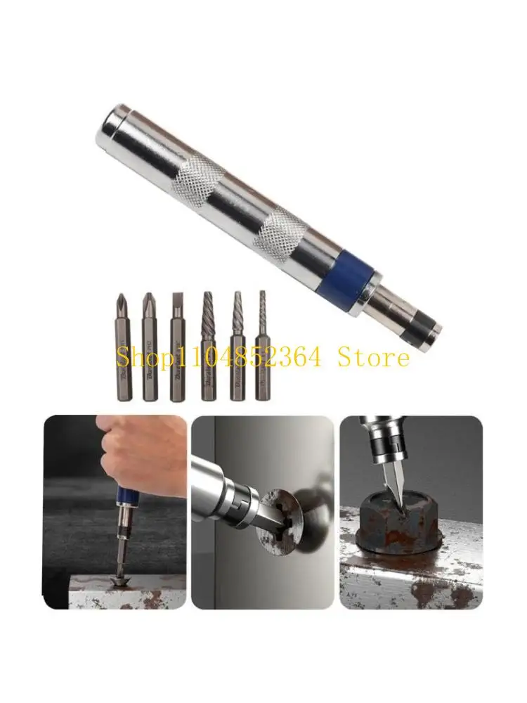 Chave fenda multifuncional 6 1 652F Chave fenda impacto 1/4" para engenheiros