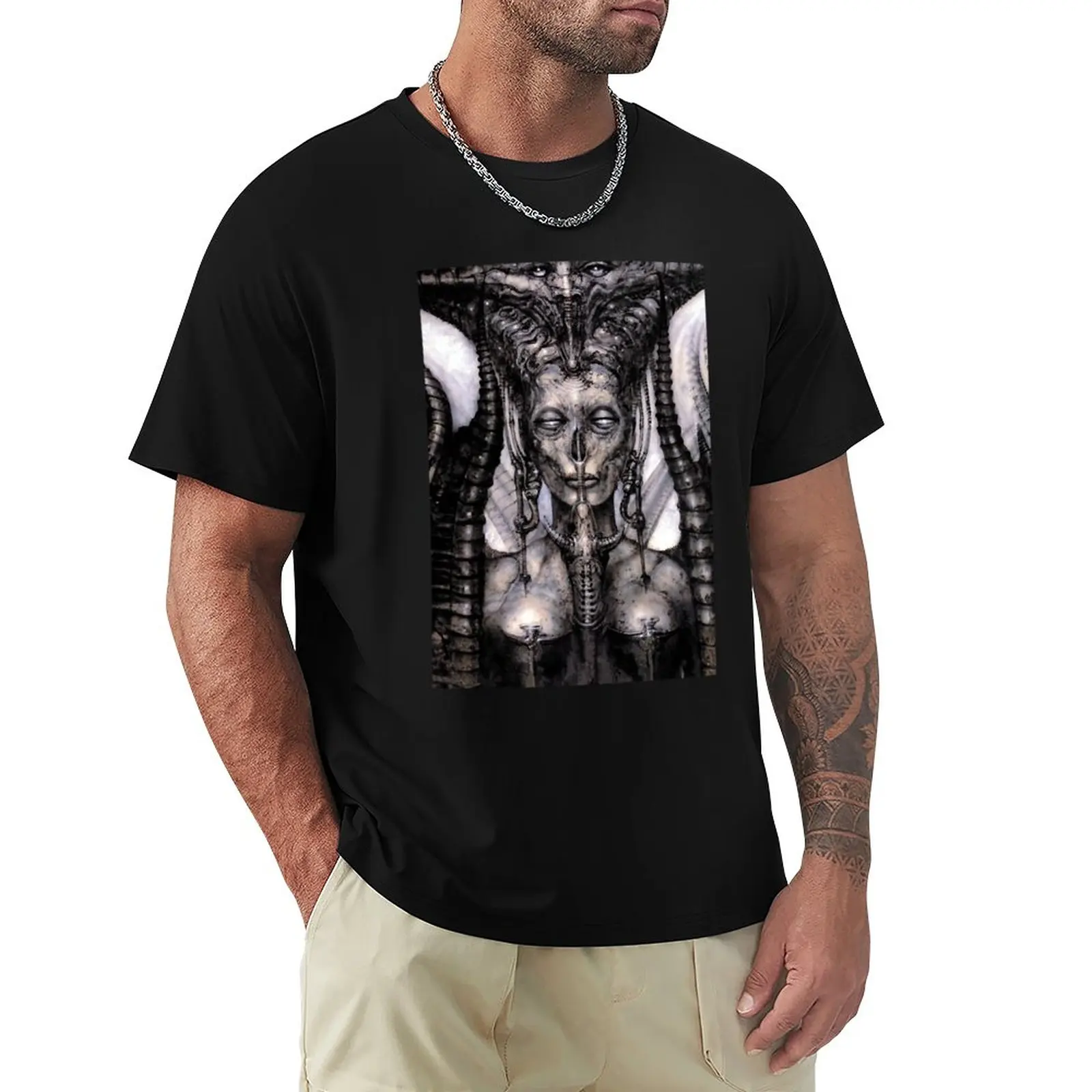 HR Giger Lilith Steampunk T-Shirt quick-drying t-shirt shirts graphic tees men long sleeve t shirts