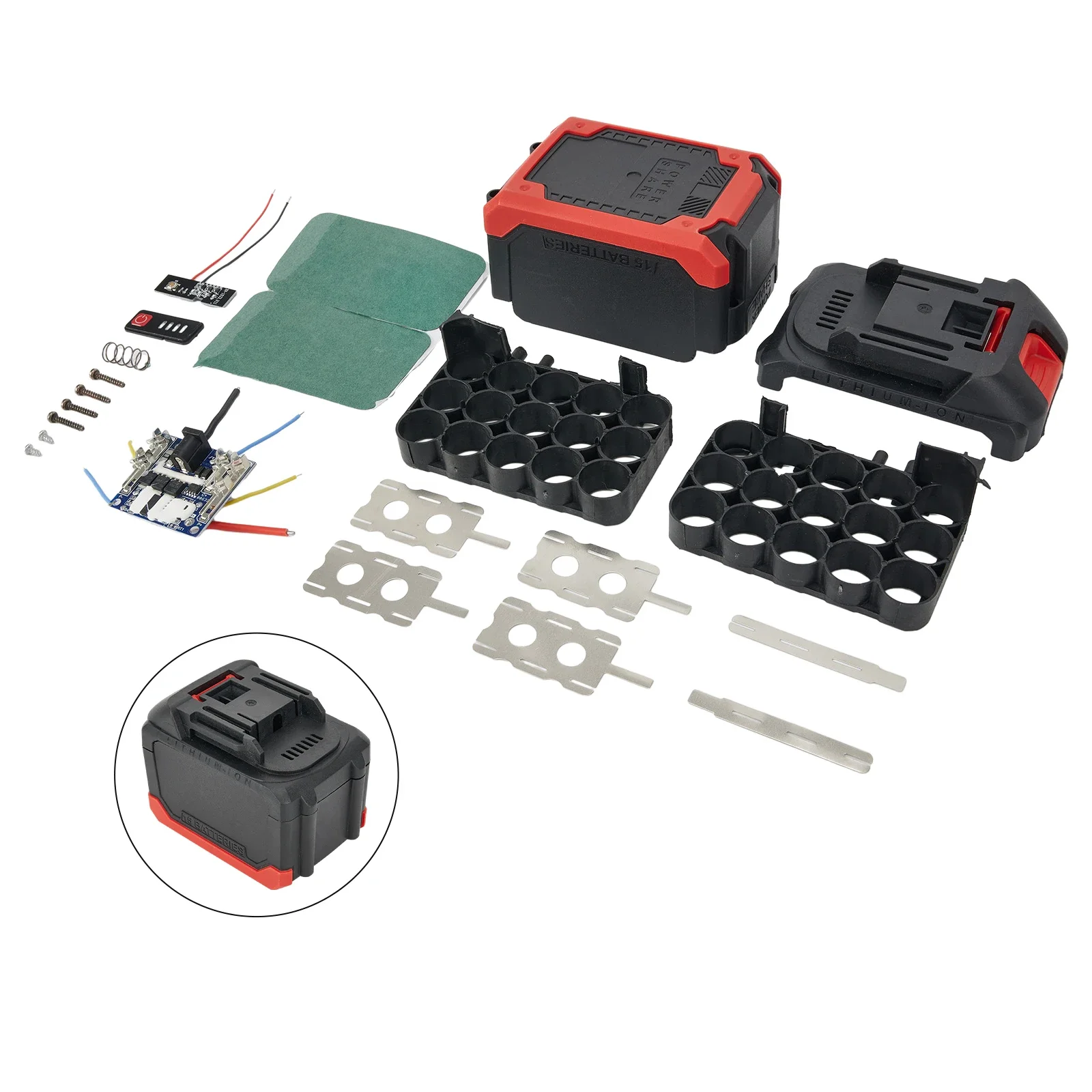 Battery Shell Practical Battery Shell and Charging Board Kit for Power Tool Keep Your Batteries in Optimal Condition