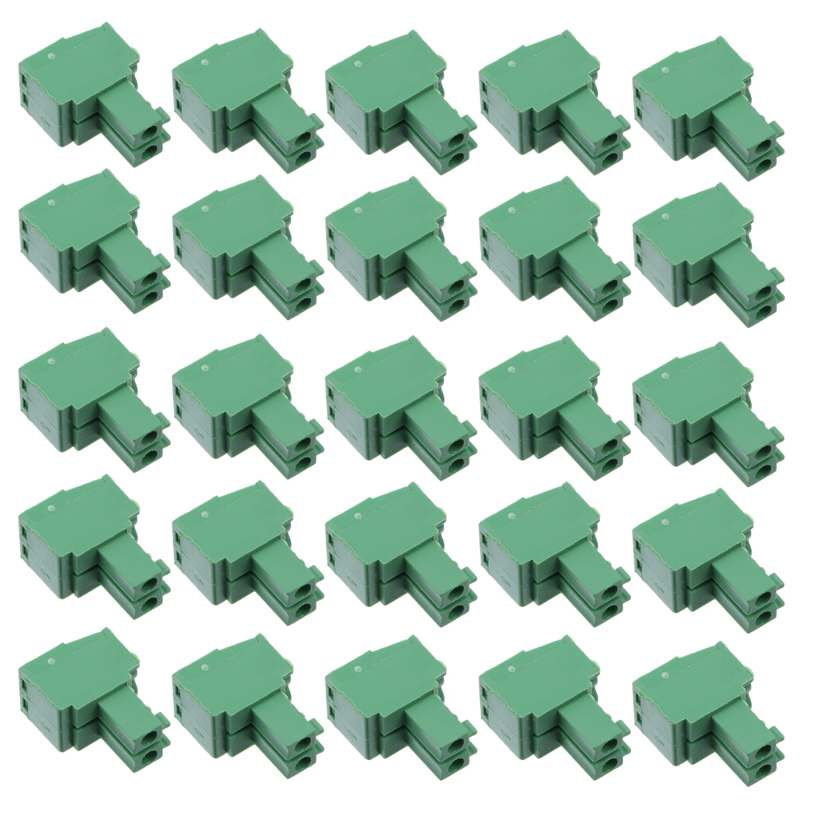 

50 pcs 3.5Mm Pitch Pcb Terminal Block Connector 2P Straight Pin Screw Type For Electronics Wiring Flame Retardant Electrical