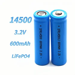 14500 LiFePO4 battery 3.2V 600mAh Lifepo4 Battery Charger for  Shaver Electric toothbrush Flashlight Microphone Toy Mouse