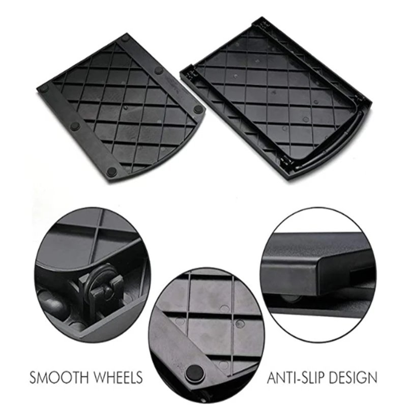 Sliding Coffee Machine Tray Pad with Smooth  Non-slipping Pads A0KF