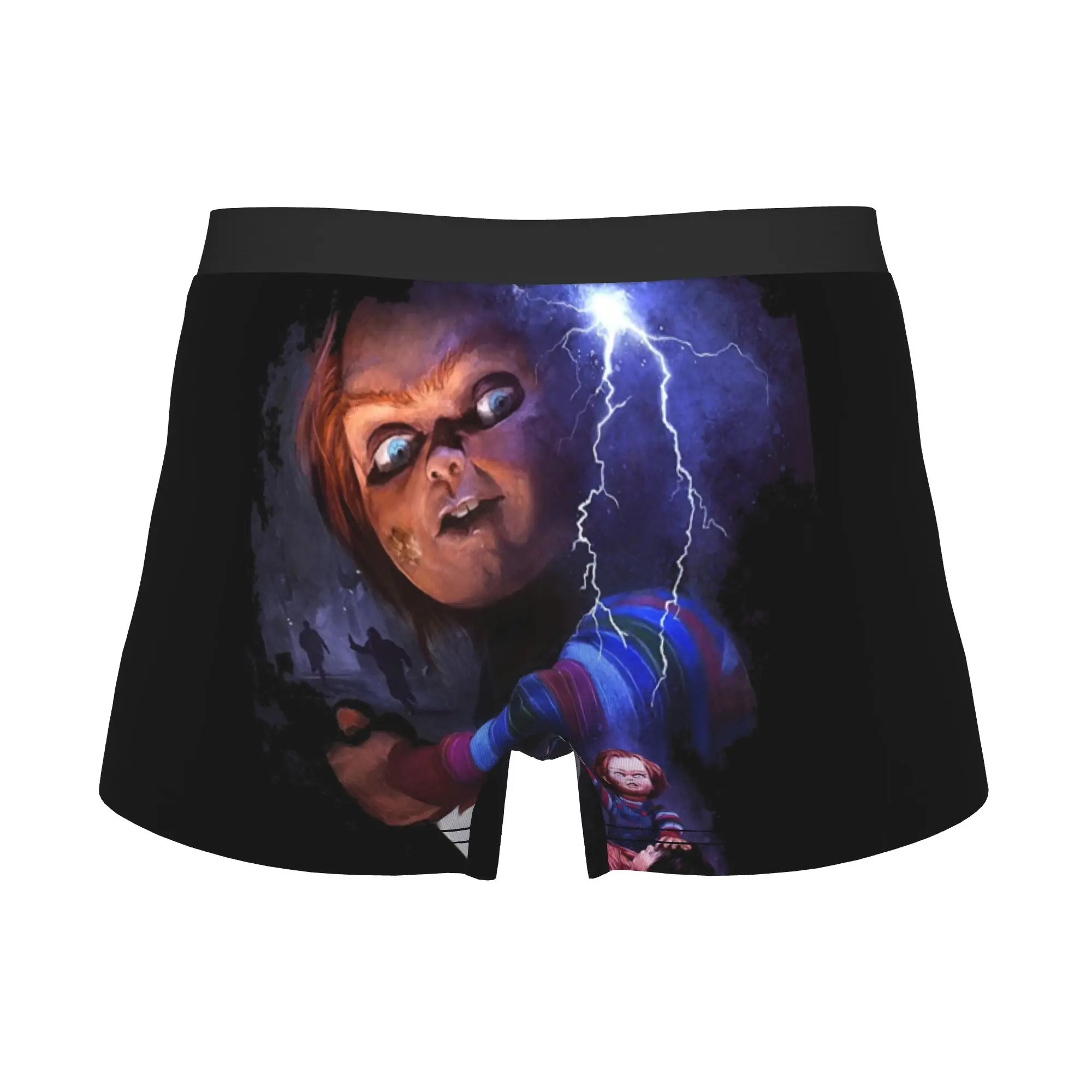 Devil Doll Chucky Boxer Shorts For Men 3D Printed Child's Play Slasher Horror Movie Underwear Panties Briefs Soft Underpants