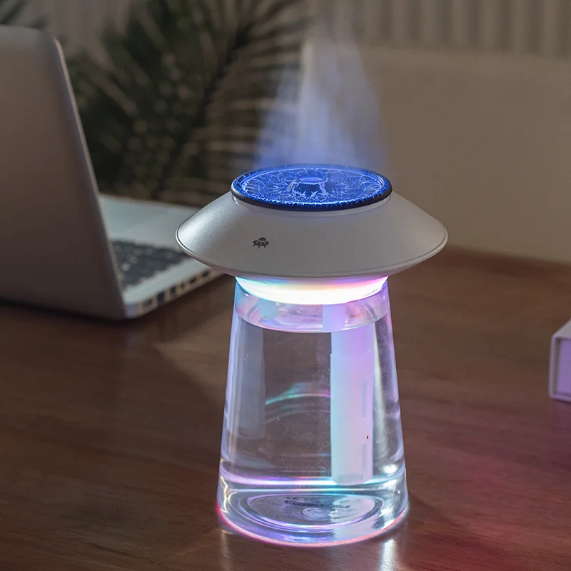 

Creative UFO Wireless Air Humidifier 760ML Large Capacity Portable USB Rechargeable 1200mAh Battery Aroma Humidifier Diffuser